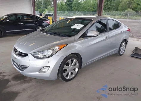 2012 Hyundai Elantra Limited z USA, uszkodzony, nr VIN 5NPDH4AE4CH093866